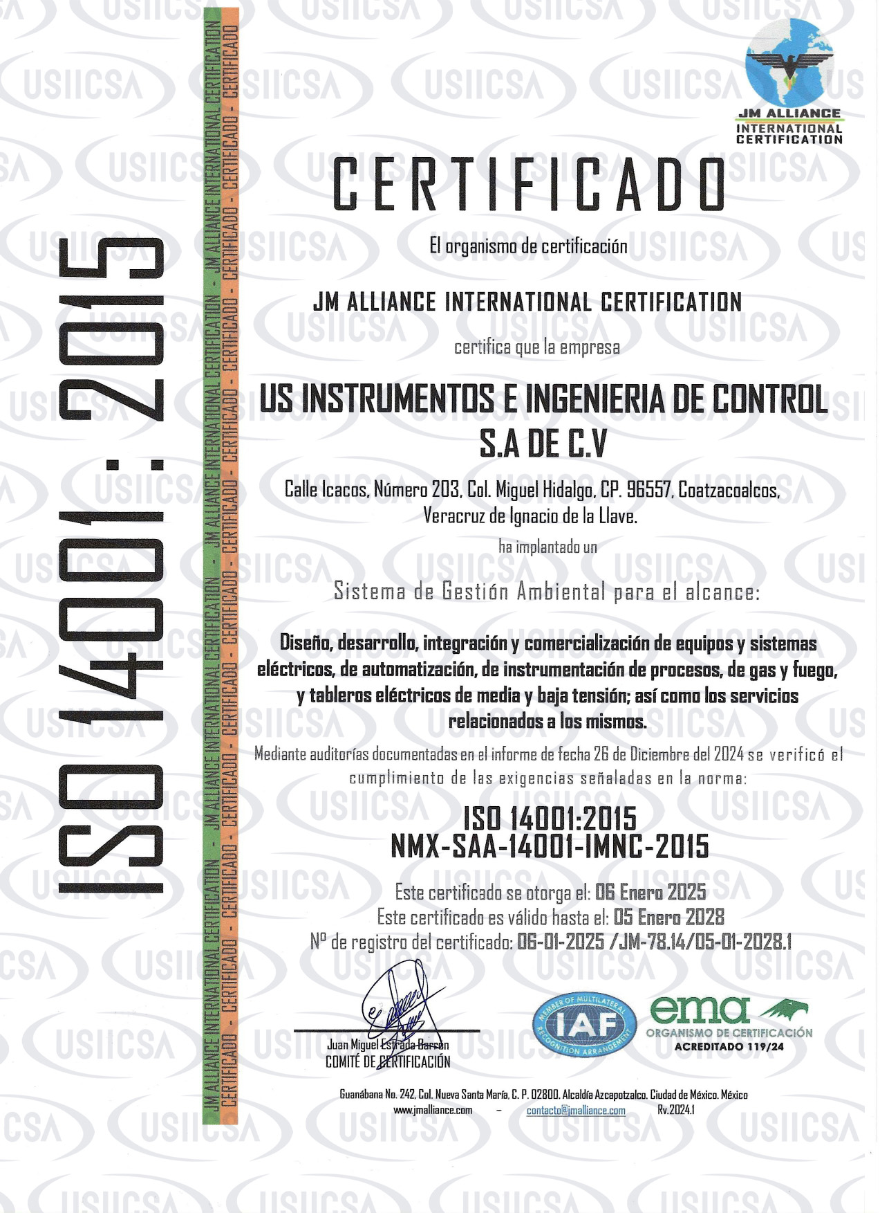 ISO 14001:2015 – Gestión Ambiental